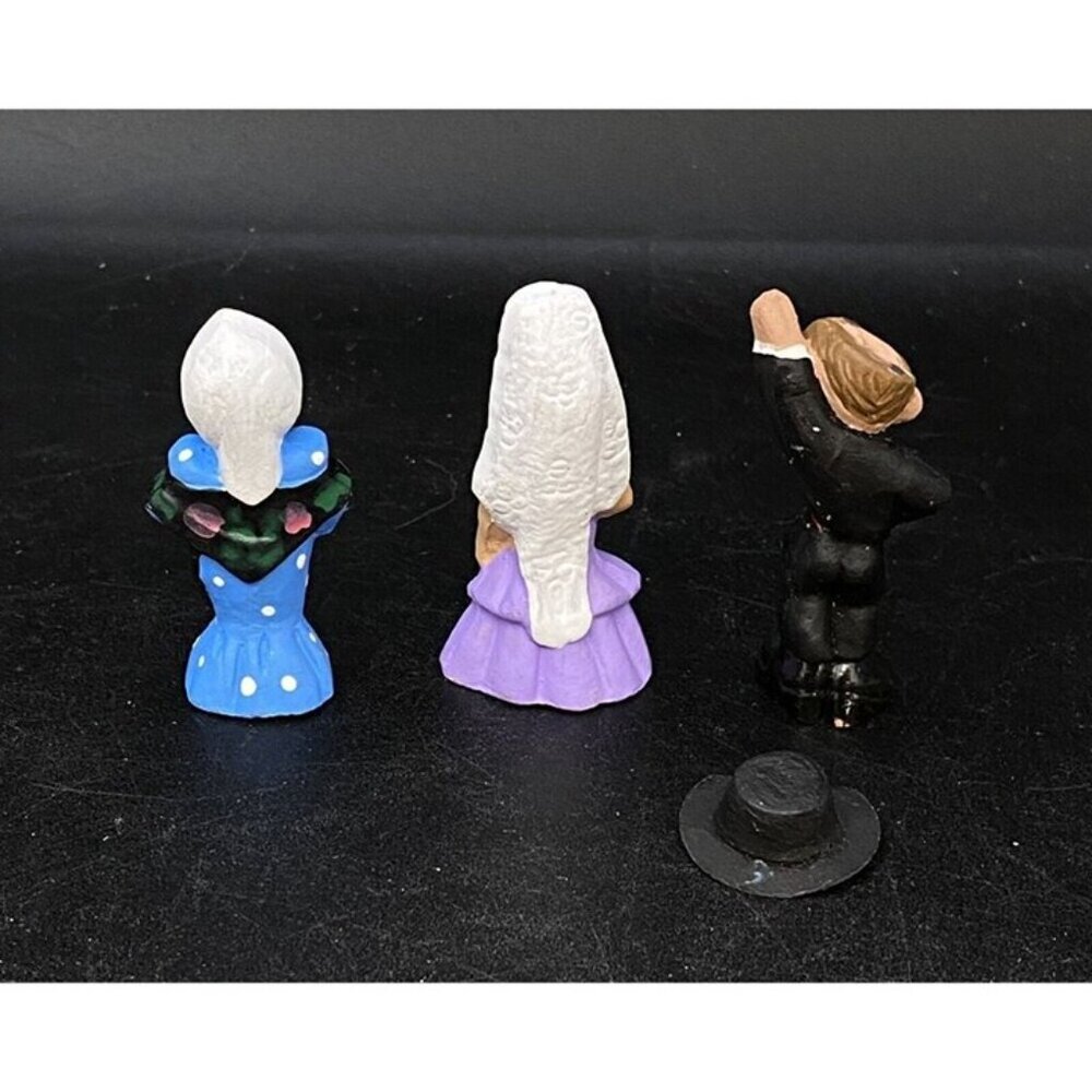Spanish Flamenco Dancer Matador Mud People Lot 3 Clay Terra Cotta Alborox #14 - Picture 3 of 8